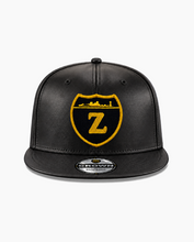 Load image into Gallery viewer, "Z" FAUX LEATHER CROWN BLACK
