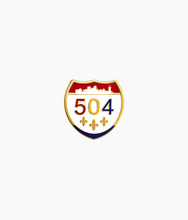 Load image into Gallery viewer, 504 SHIELD LAPEL PIN
