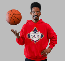 Load image into Gallery viewer, &quot;H🏀ME TEAM&quot; HOODIE - RED
